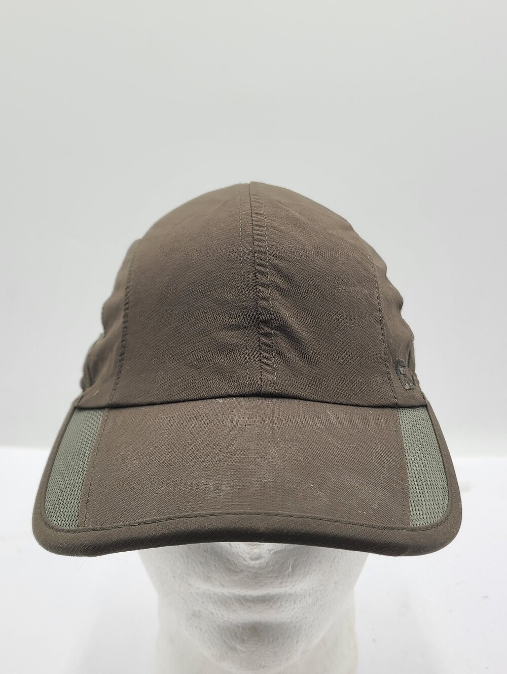 B55 Gadiemkensd Brown Folding Running Hat Quick Dry Baseball Cap Adjustable